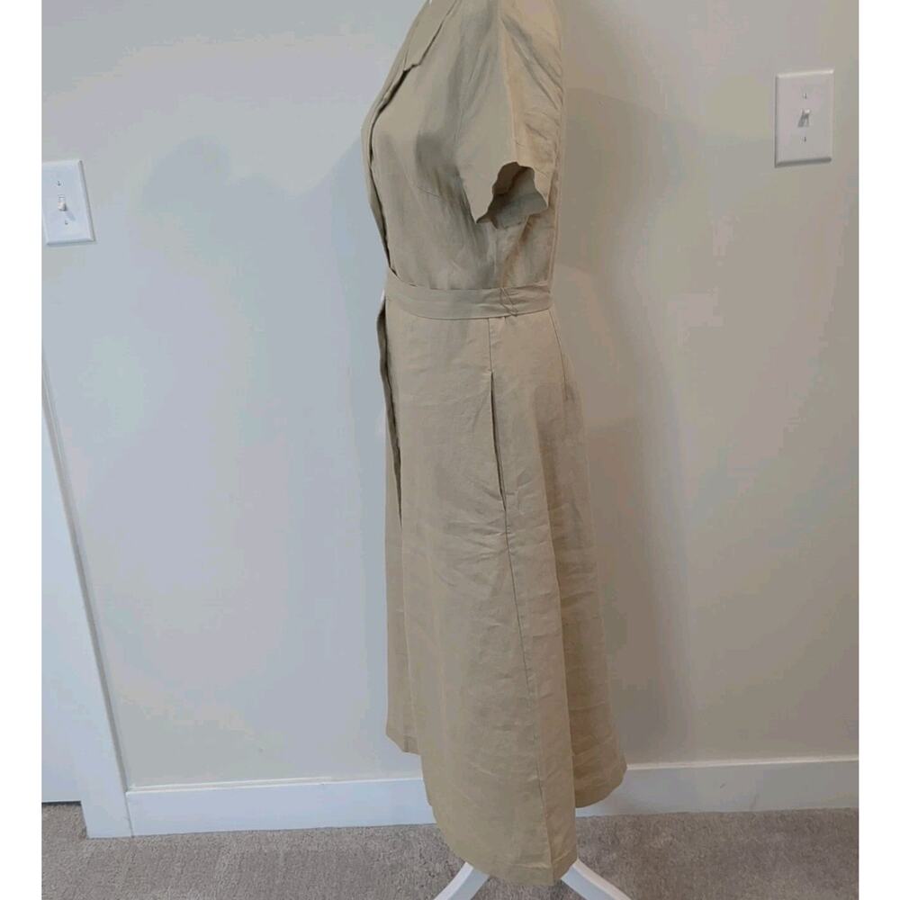 Quince Women’s 100% Linen Short Sleeve Shirt Dress Size Medium NWT - Picture 7 of 14